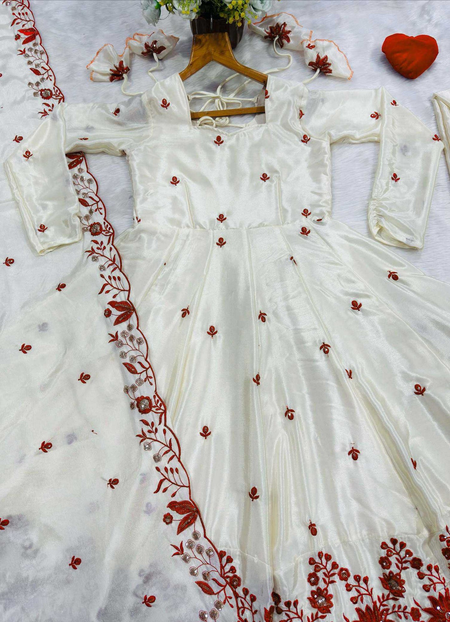 Embroidery Gown