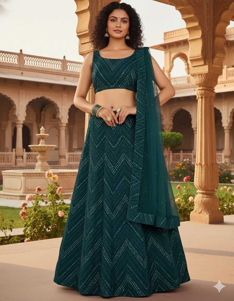 Georgette Fancy Lehenga 007