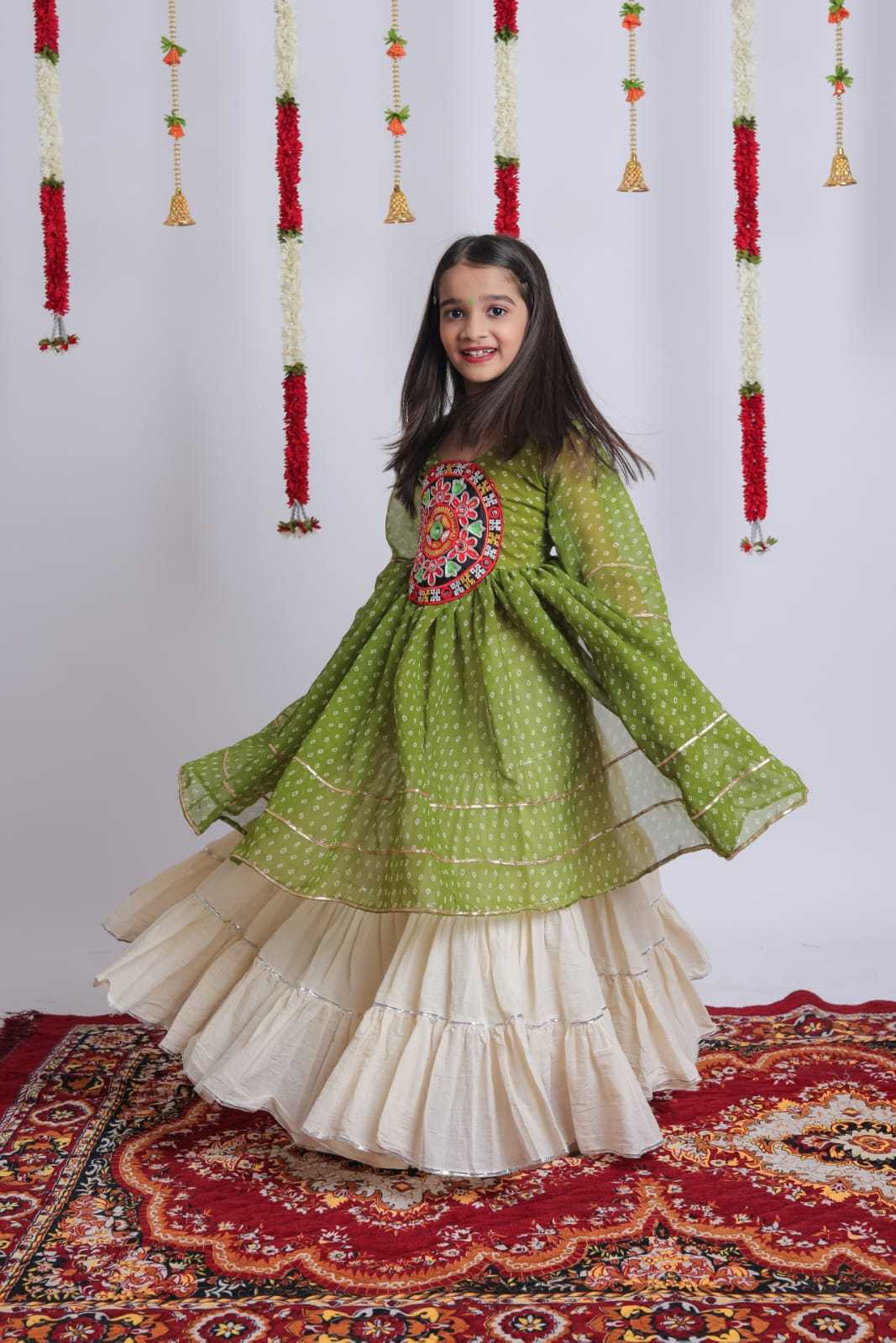 Harini Cotton Kids Lehenga