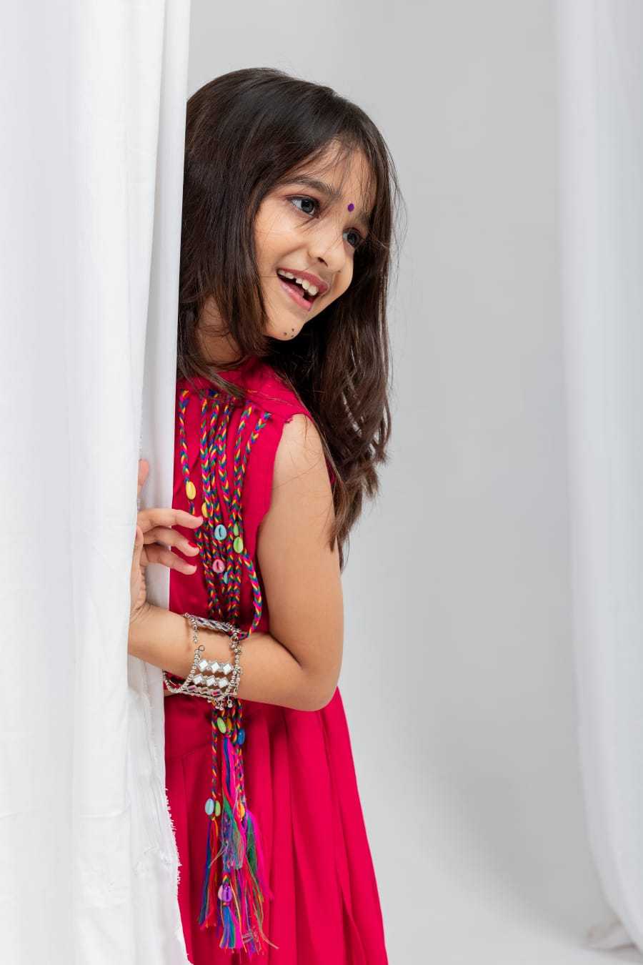 Kamalikan Reyon Cotton Kids Lehenga