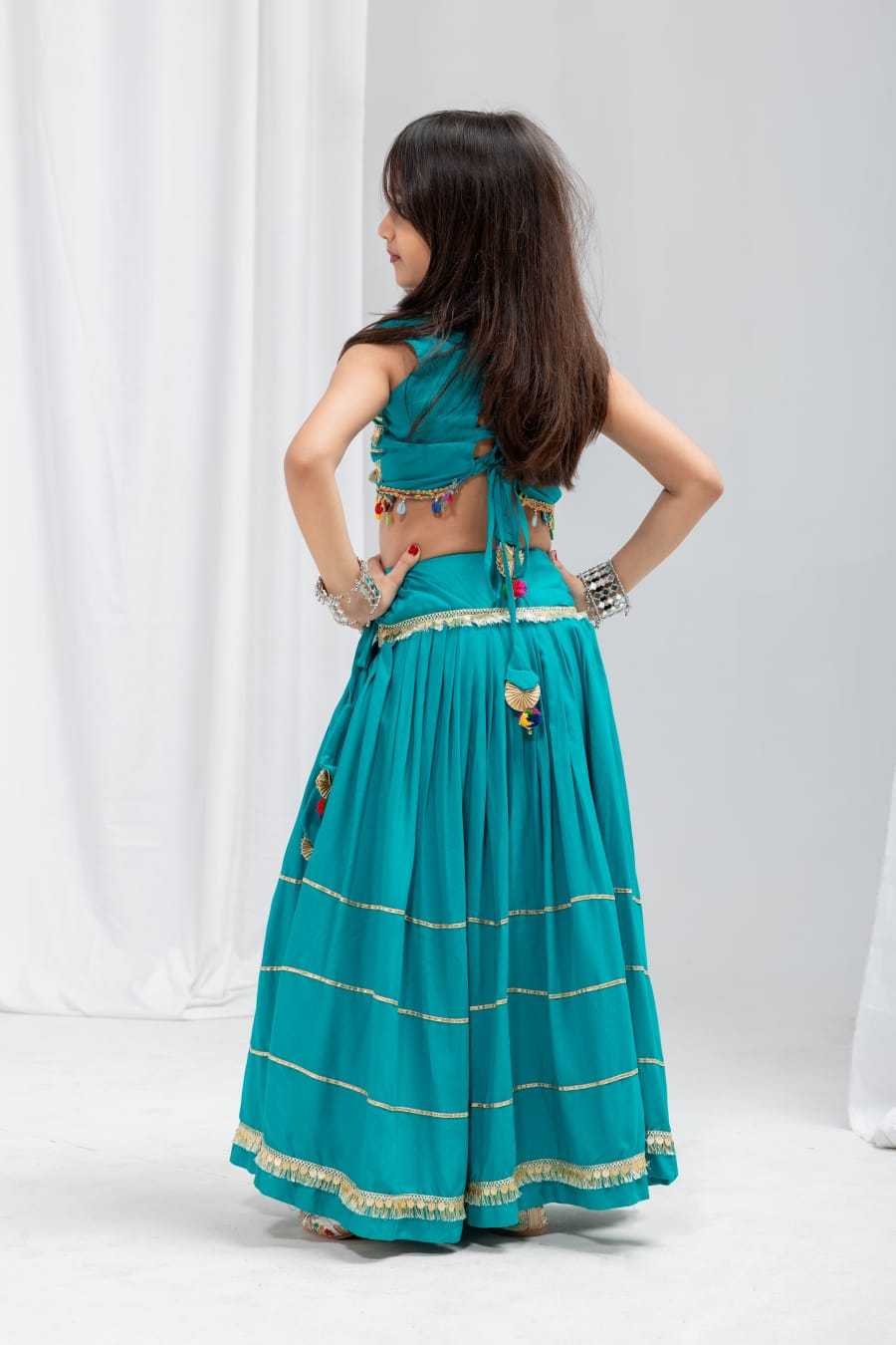 Manohari Reyon Cotton Kids Lehenga