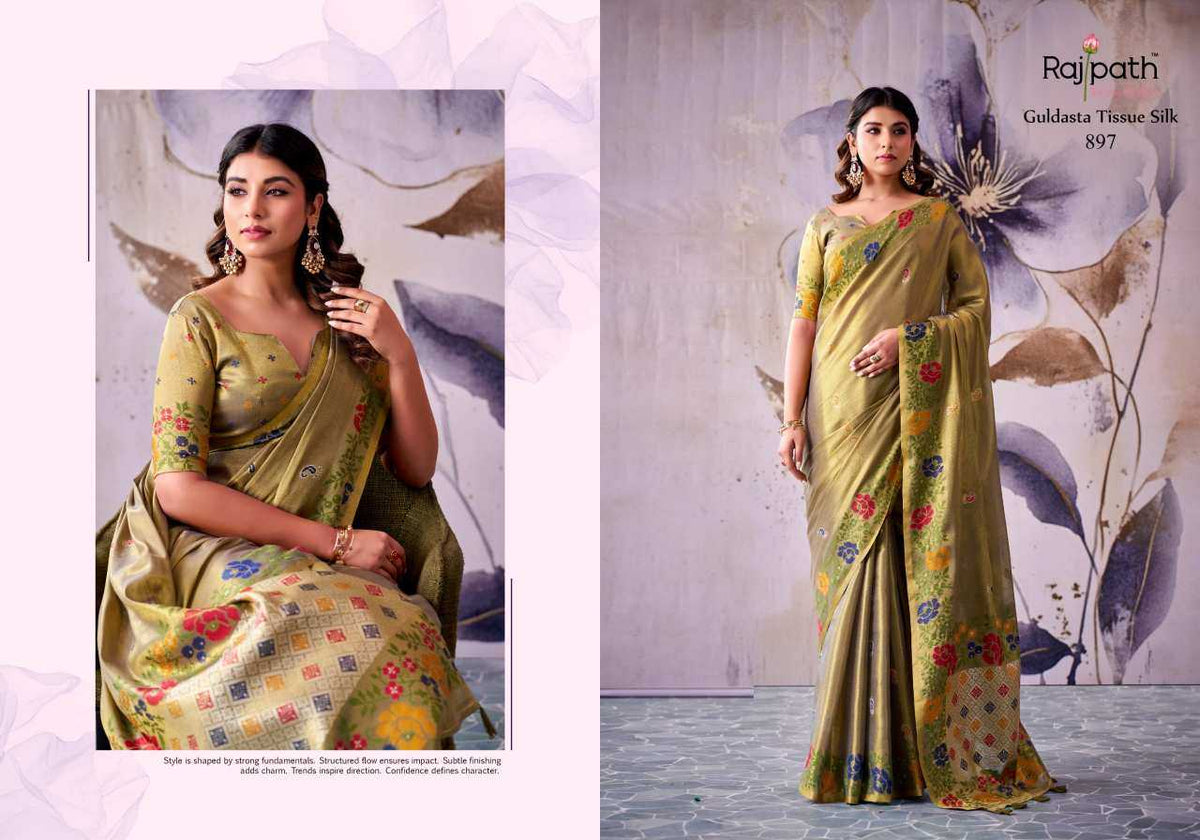 Tissue Silk Traditional Saree