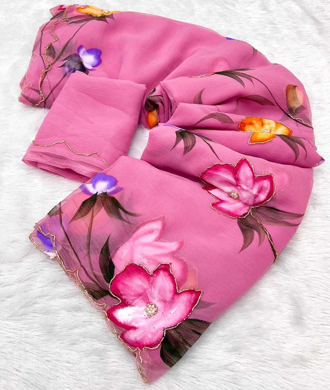 Pure Soft Shiffon Fancy Saree