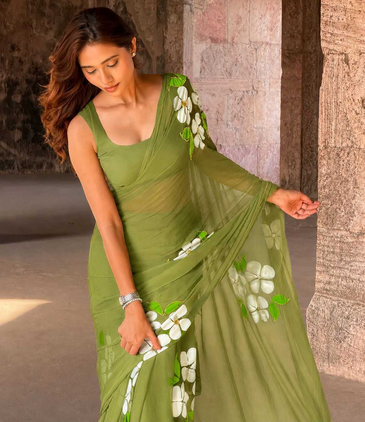 Aabhira Chiffon Saree
