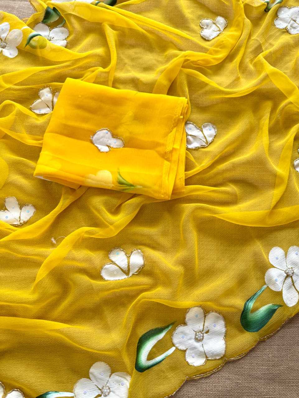 Aanya Pure Chiffon Designer Saree