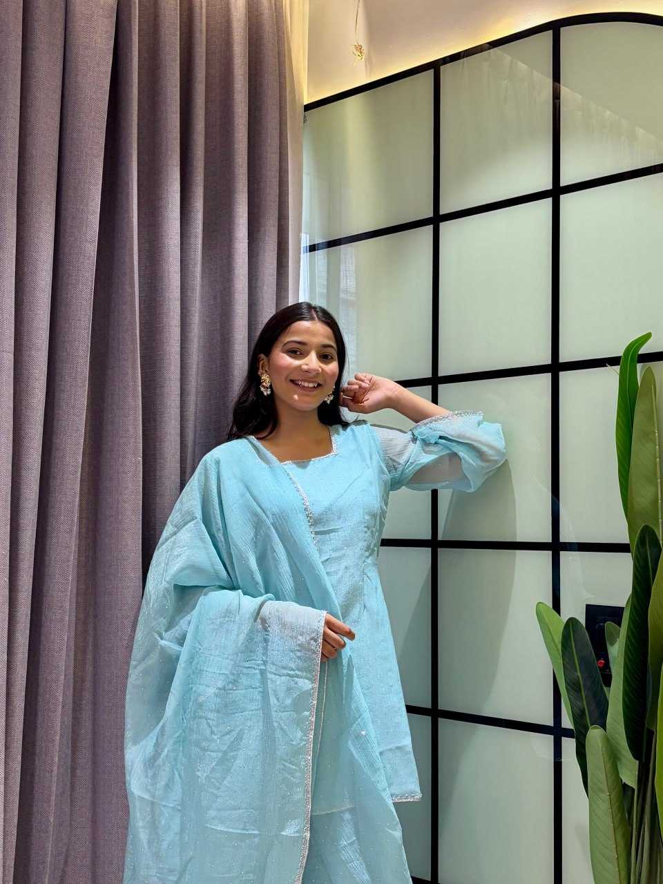 Crunchi Sharara Salwar Suit