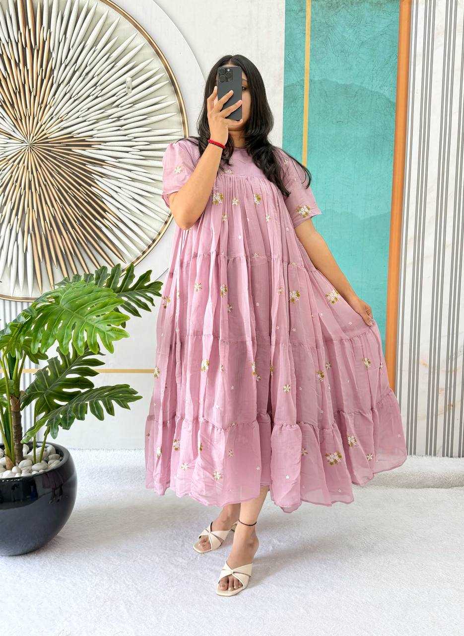 Cotton Embroidery Gown