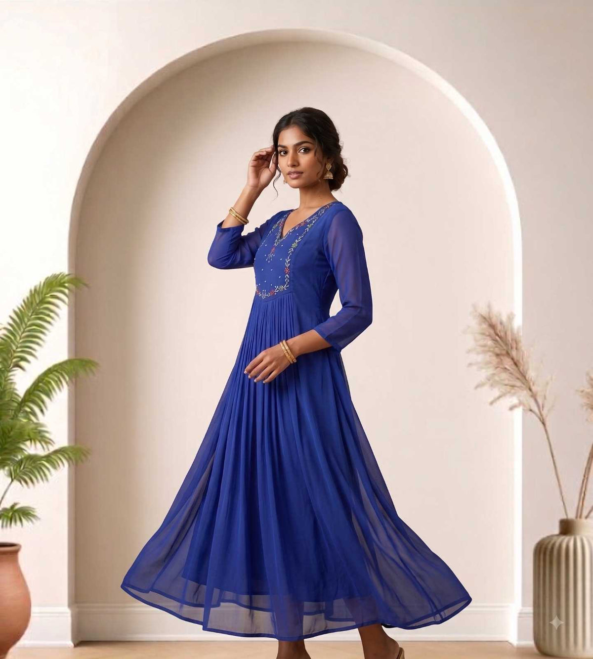 Faux Georgette Designer Kurti