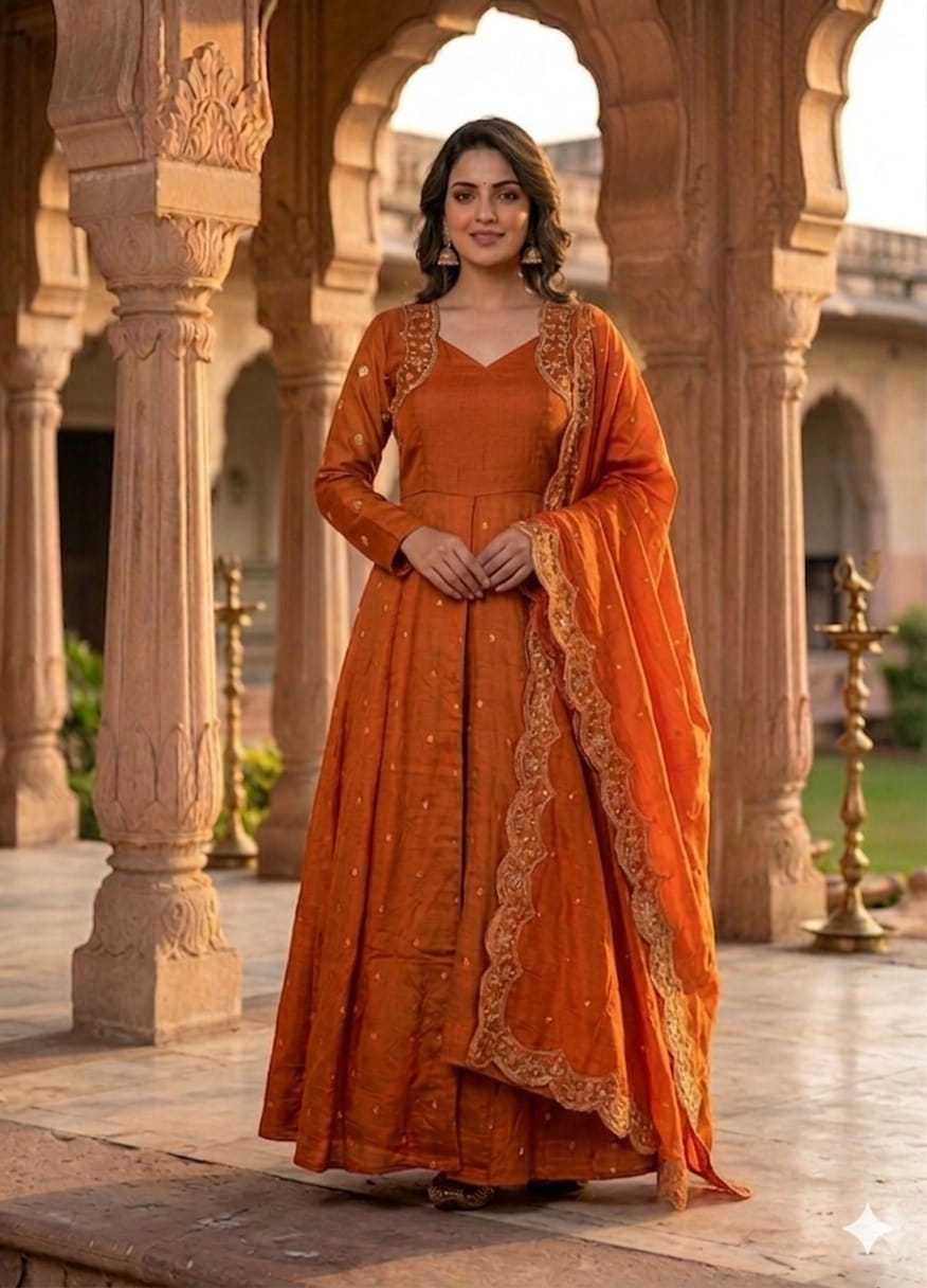 Vichitra Silk Ladies Suit