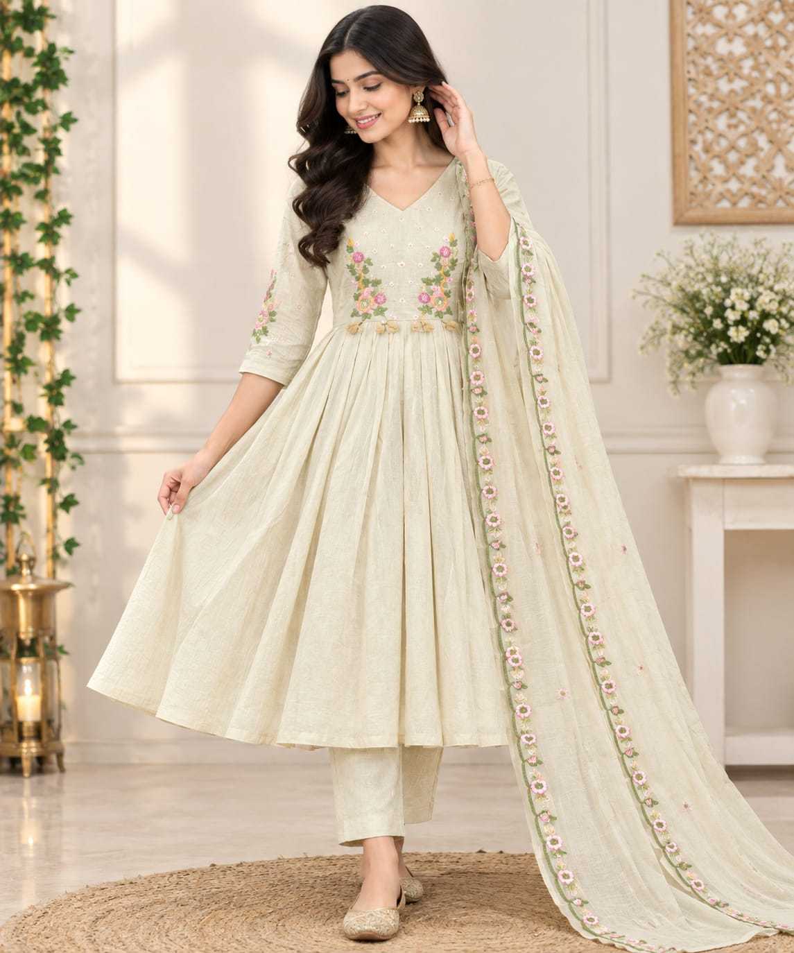 Incl Cotton Embroidery Suit