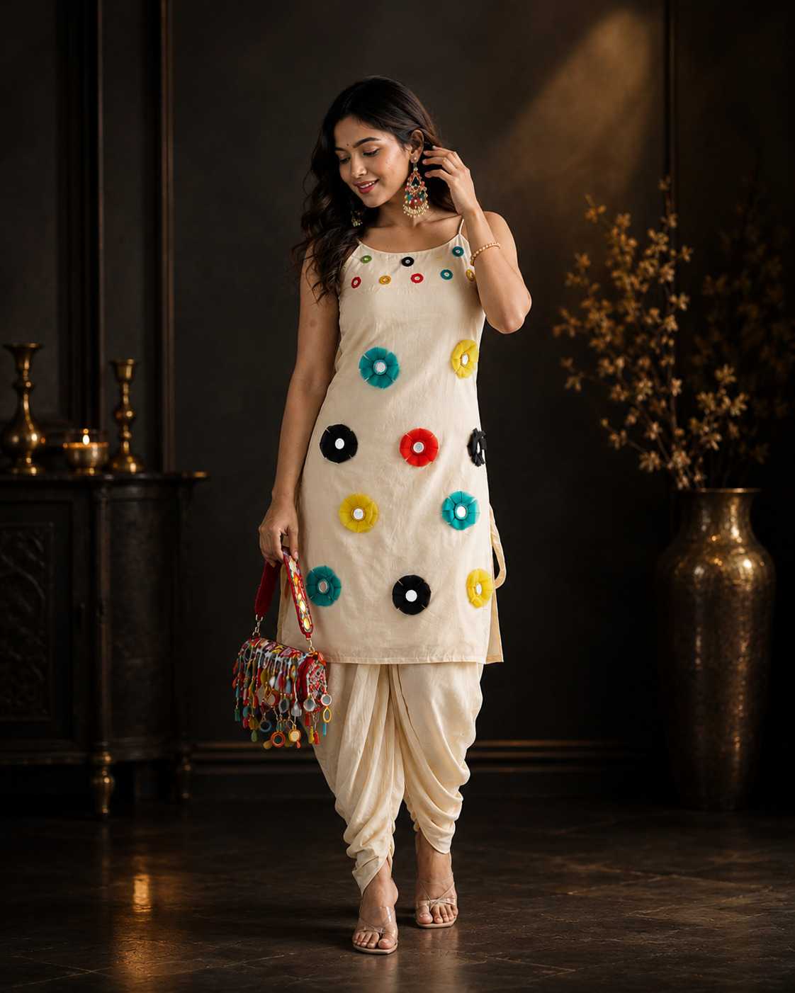 Pent Cotton Party Wear Kurti
