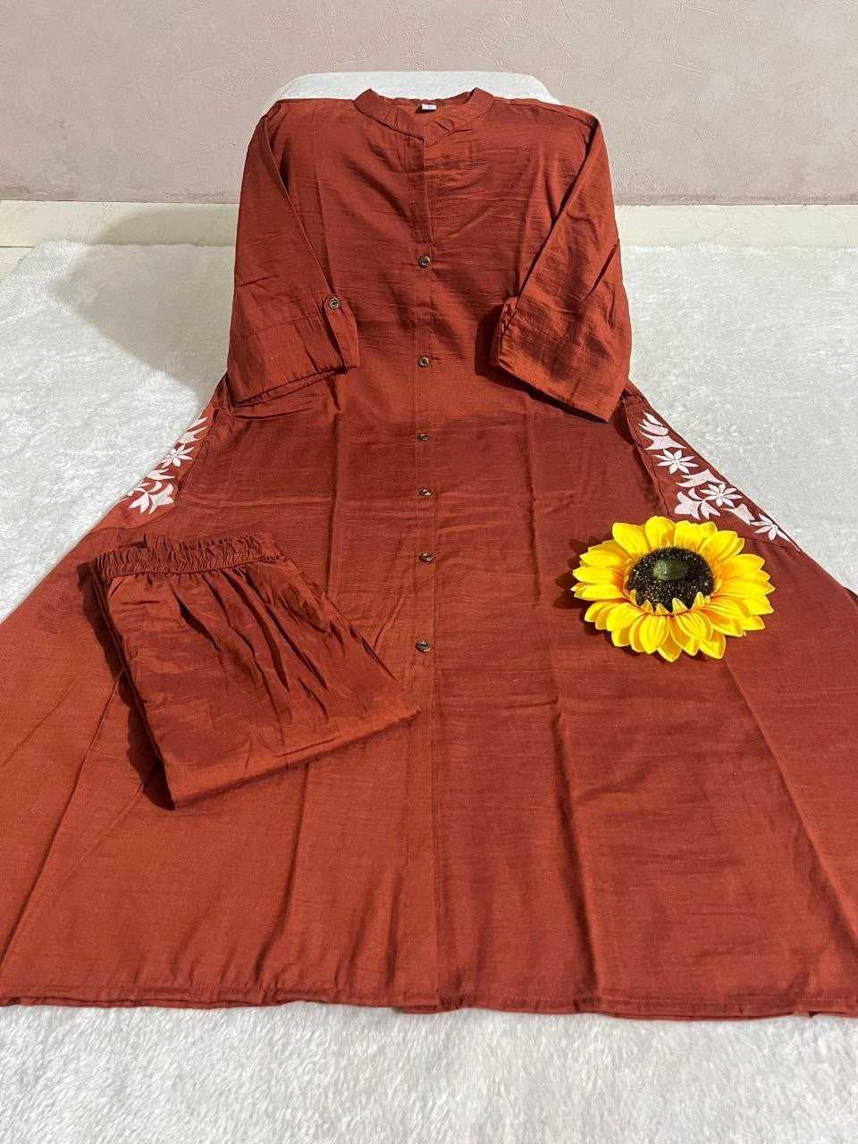 RED Cotton Co-ord Set