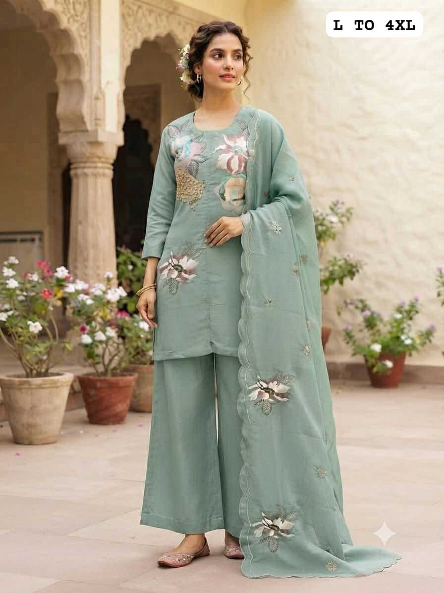 Saakshi Chanderi Silk Party Wear Suit