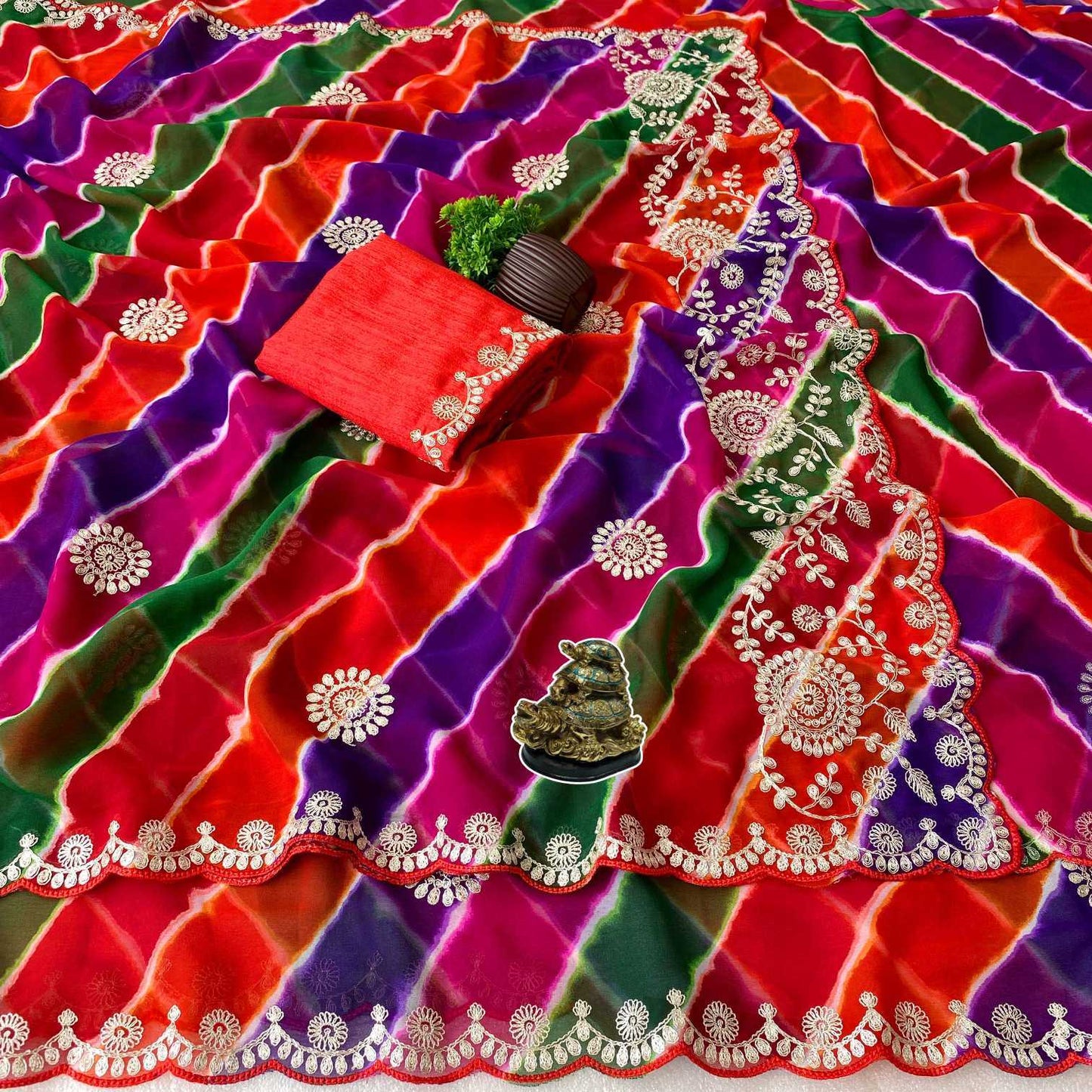Georgette Traditional Silk Saree