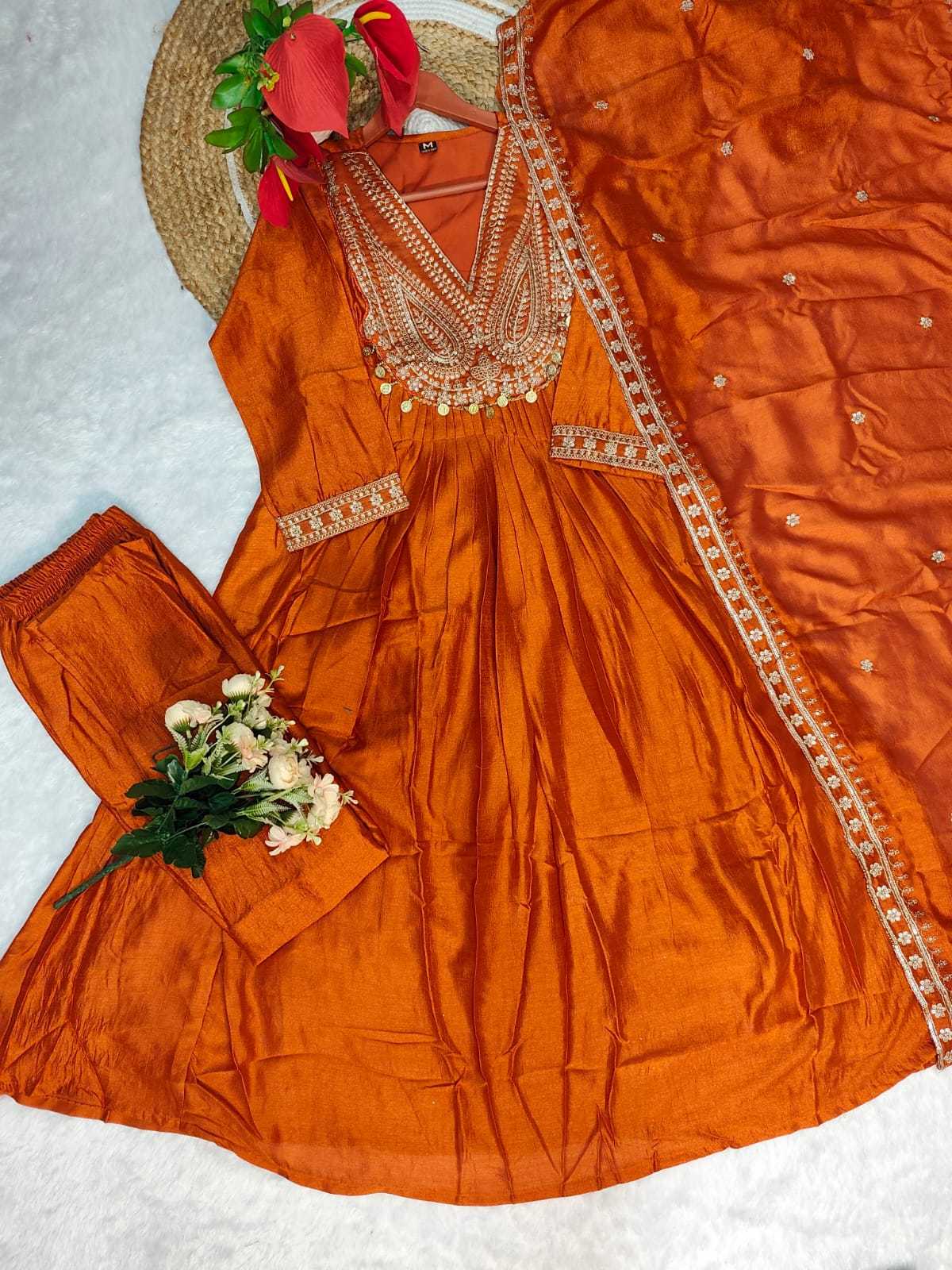 Soft Vichitra Party Wear Kurti