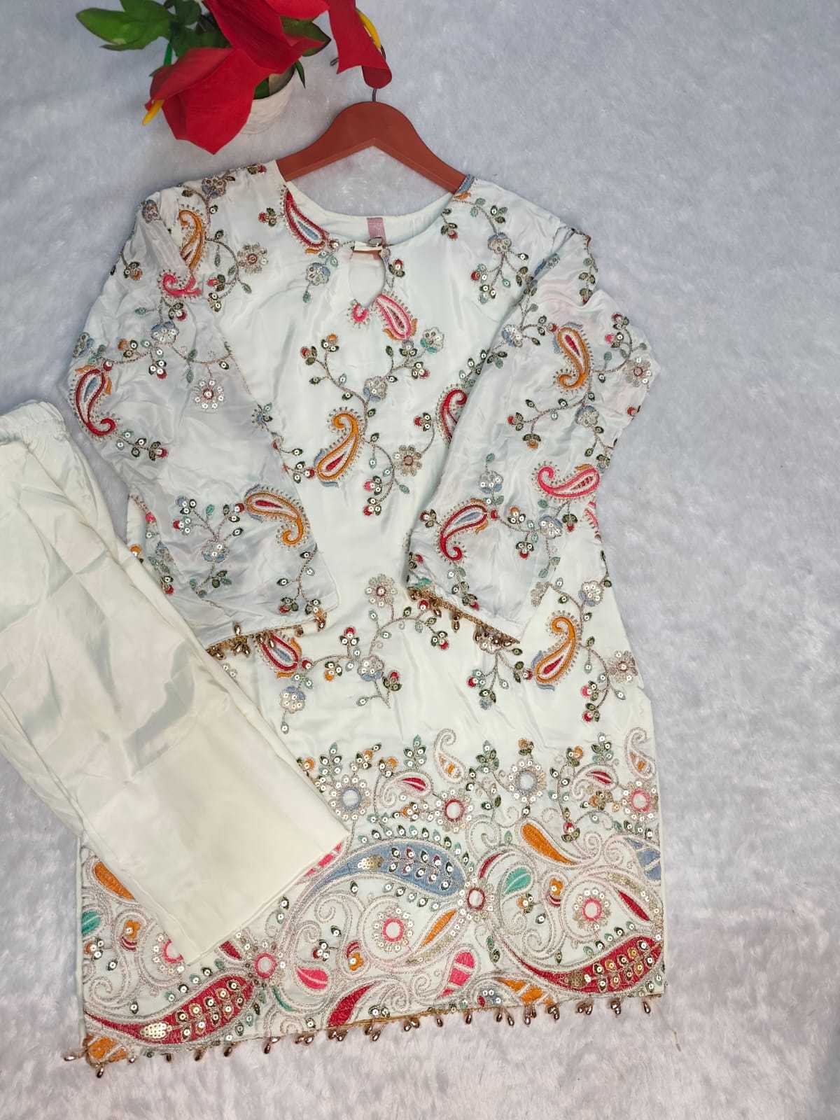 Crepe Silk Party Wear Kurti