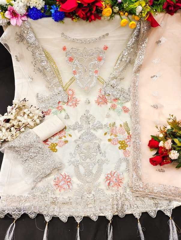 Butterfly Net Embroidery Suit