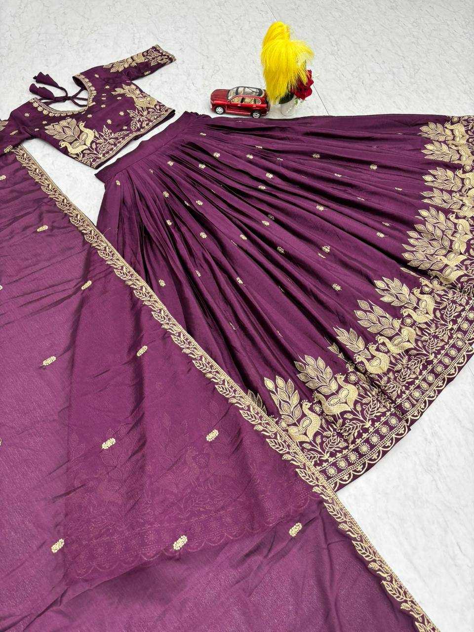 Chinon Silk Lehenga
