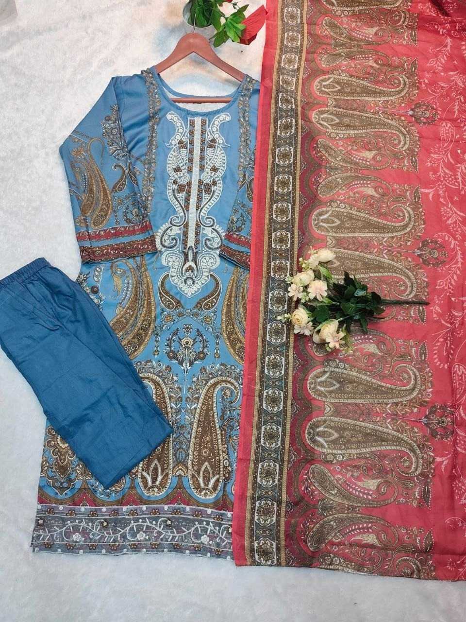 Cotton Printed Suit
