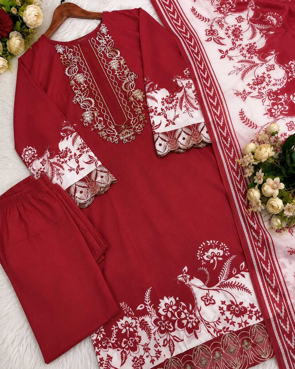 Cotton Printed Suit