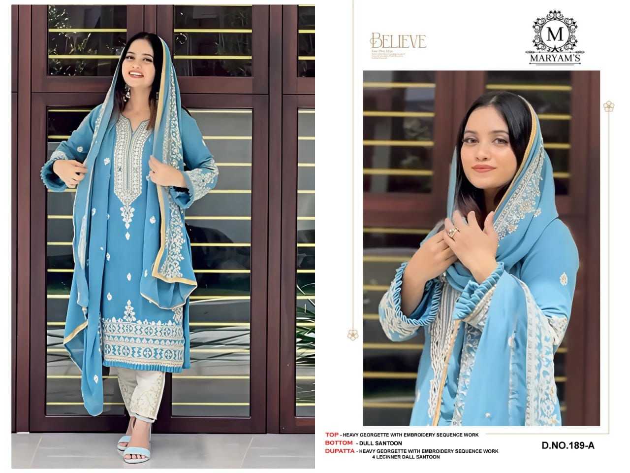 Faux Georgette Embroidery Suit