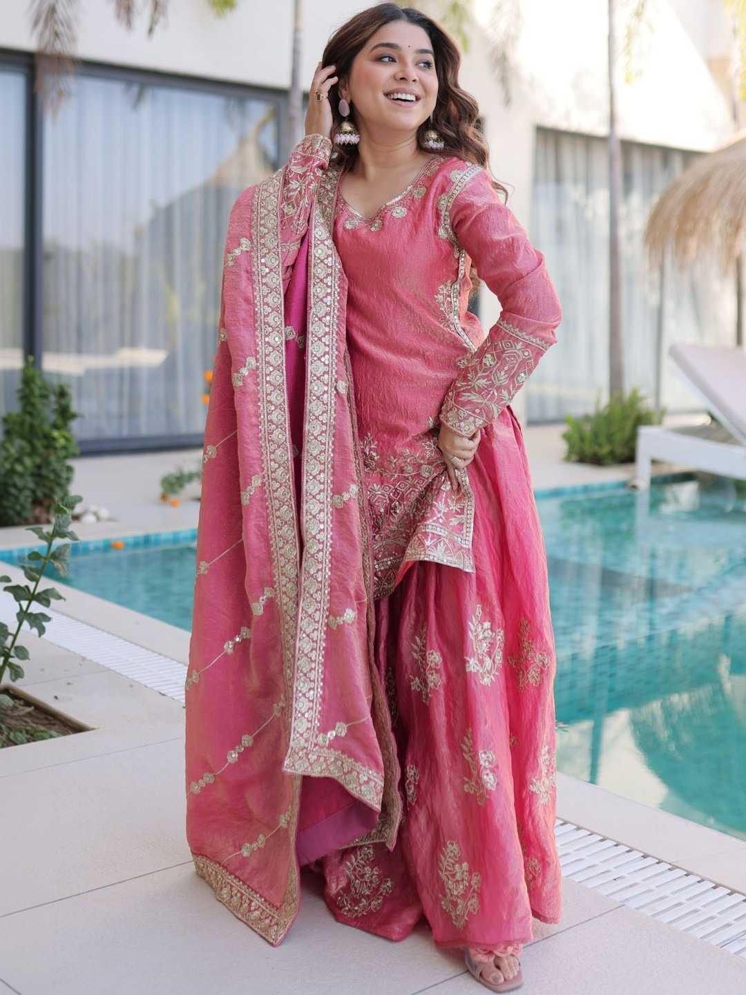 Heavy Silk Embroidery Suit