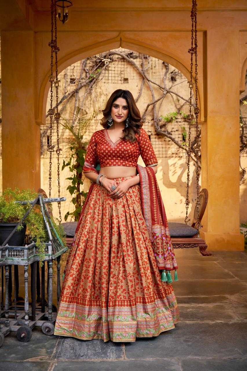 Tussar Silk Designer Lehenga