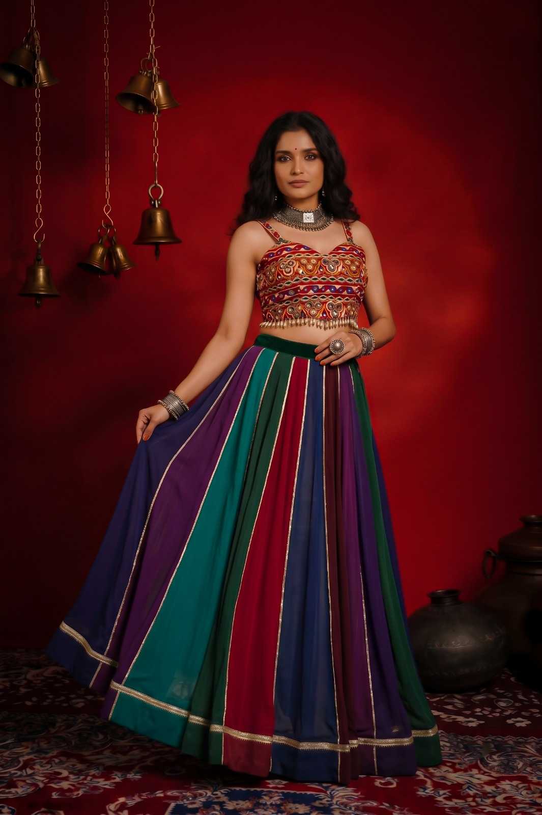 Georgette Lehenga 1686