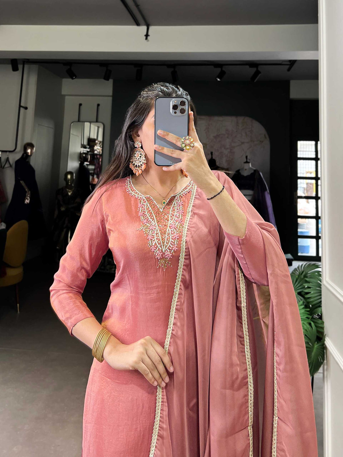 Viscose Party Wear Suit
