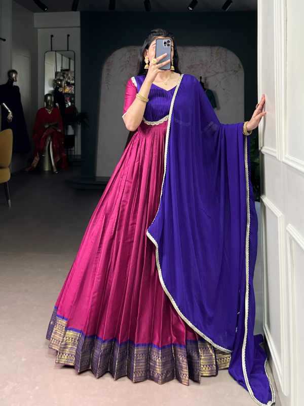 Aura Silk Party Gown