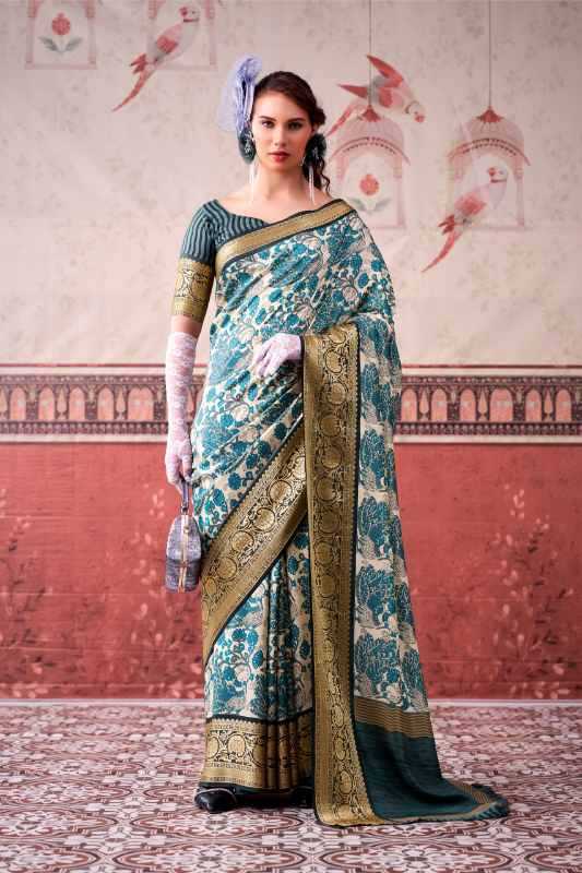 Tussar Silk Printed Saree