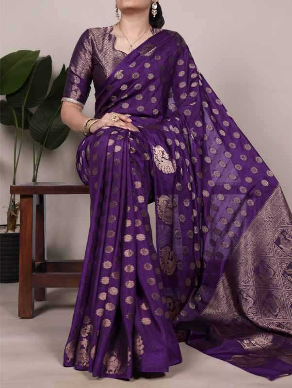 Silk Zari Border Saree