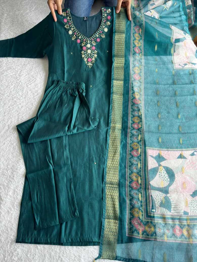 Heavy Roman Silk Ladies Suit