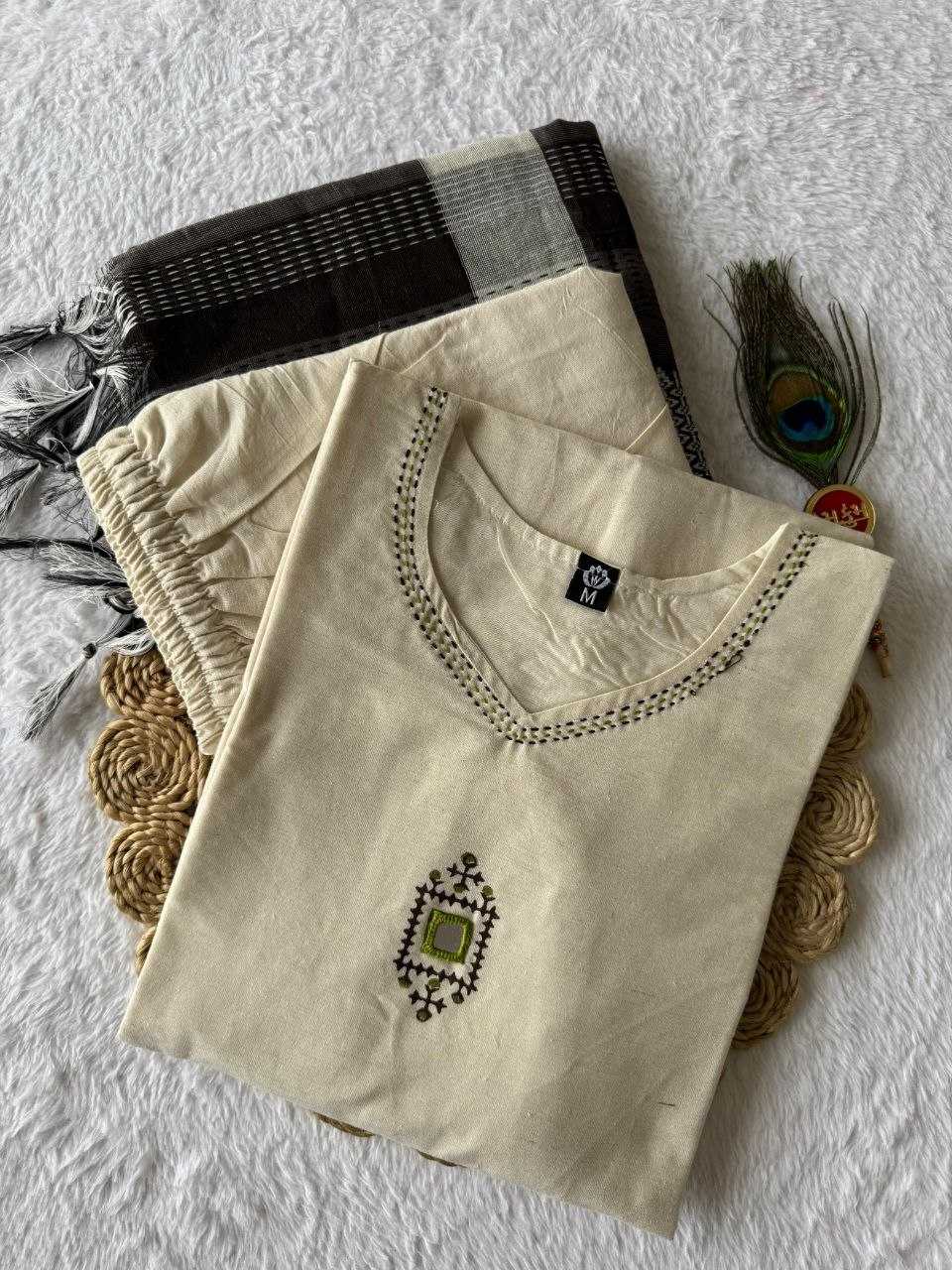 Khadi Cotton Designer Kurti