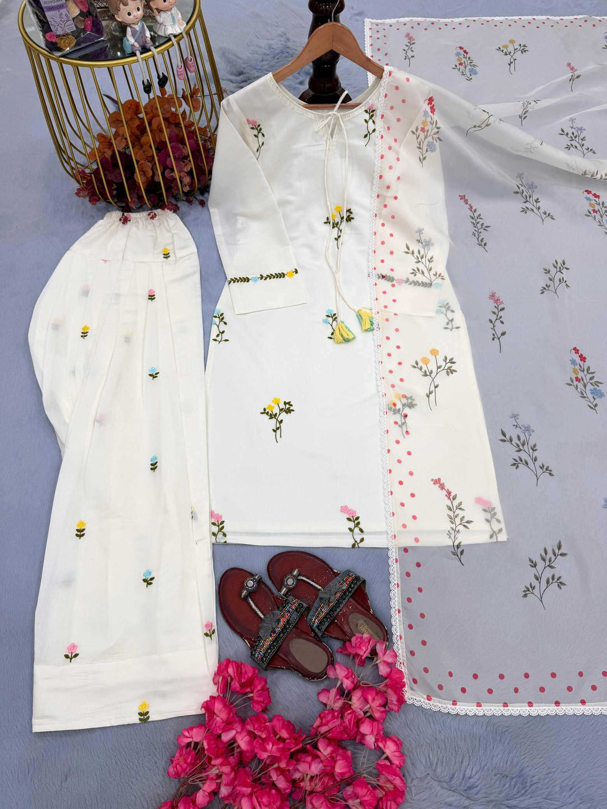 Chanderi Soft Embroidery Suit 246