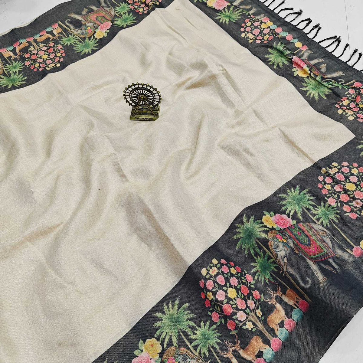 Tissue Silk Printed Saree