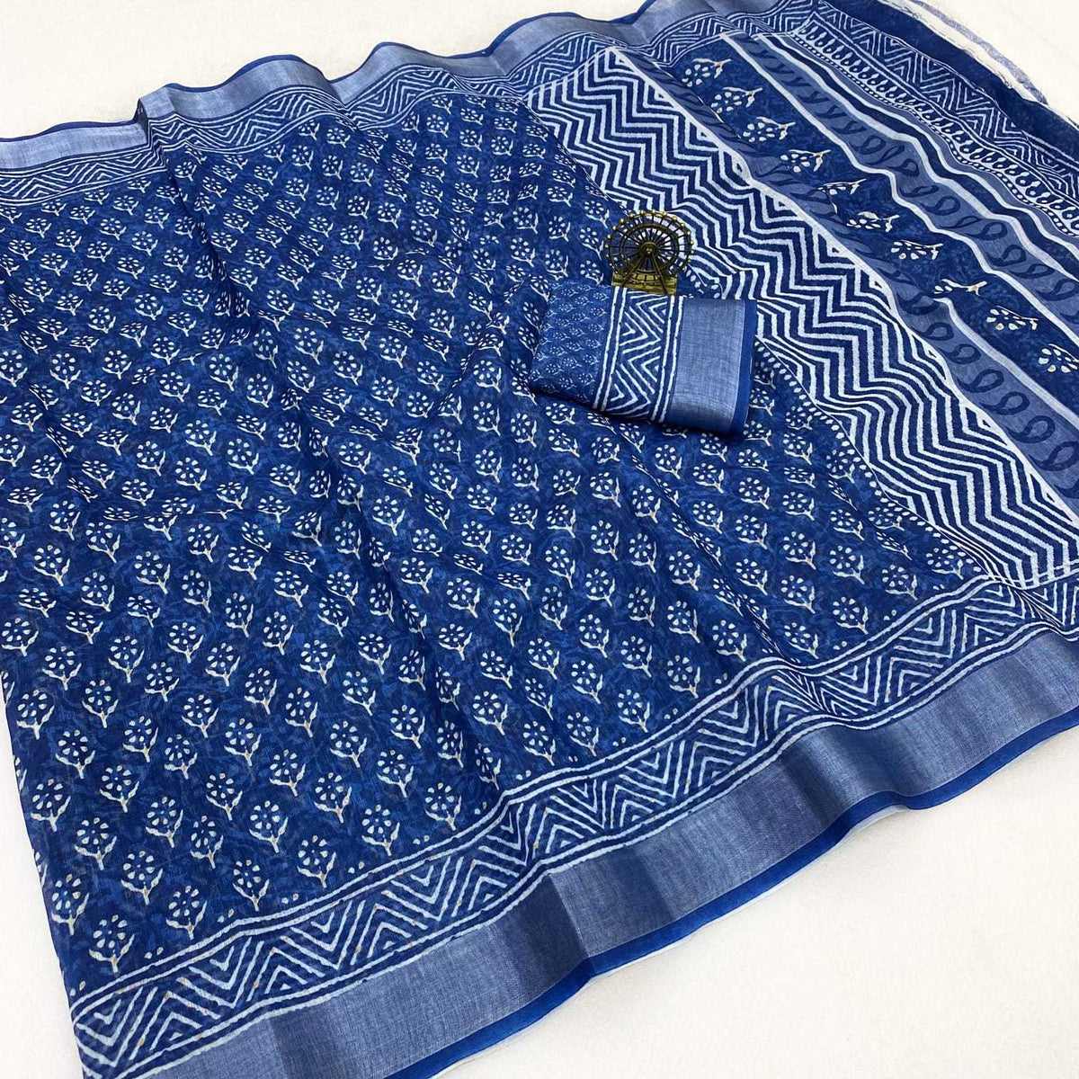 Linen Designer Saree