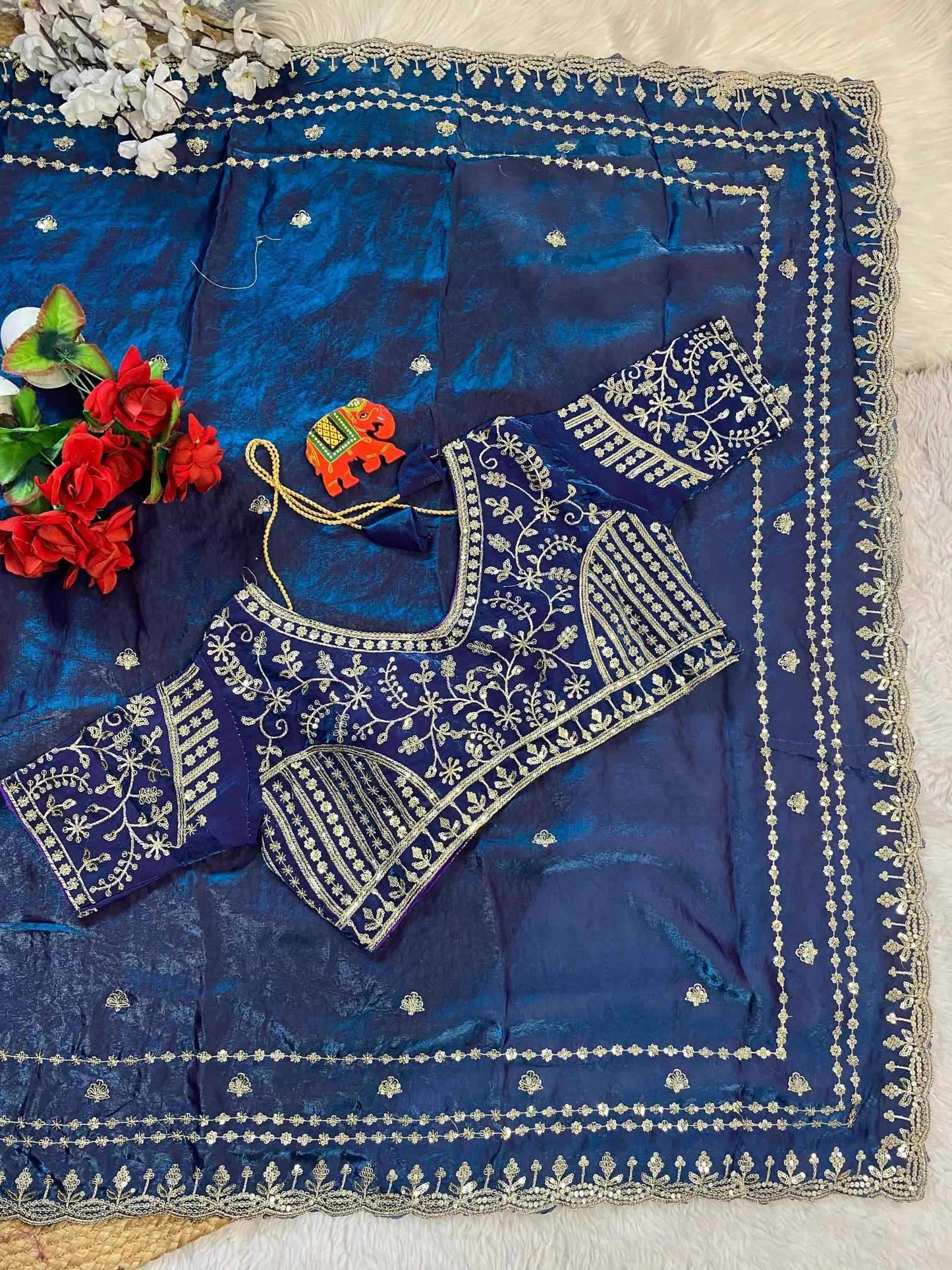 Space Silk Soft Saree