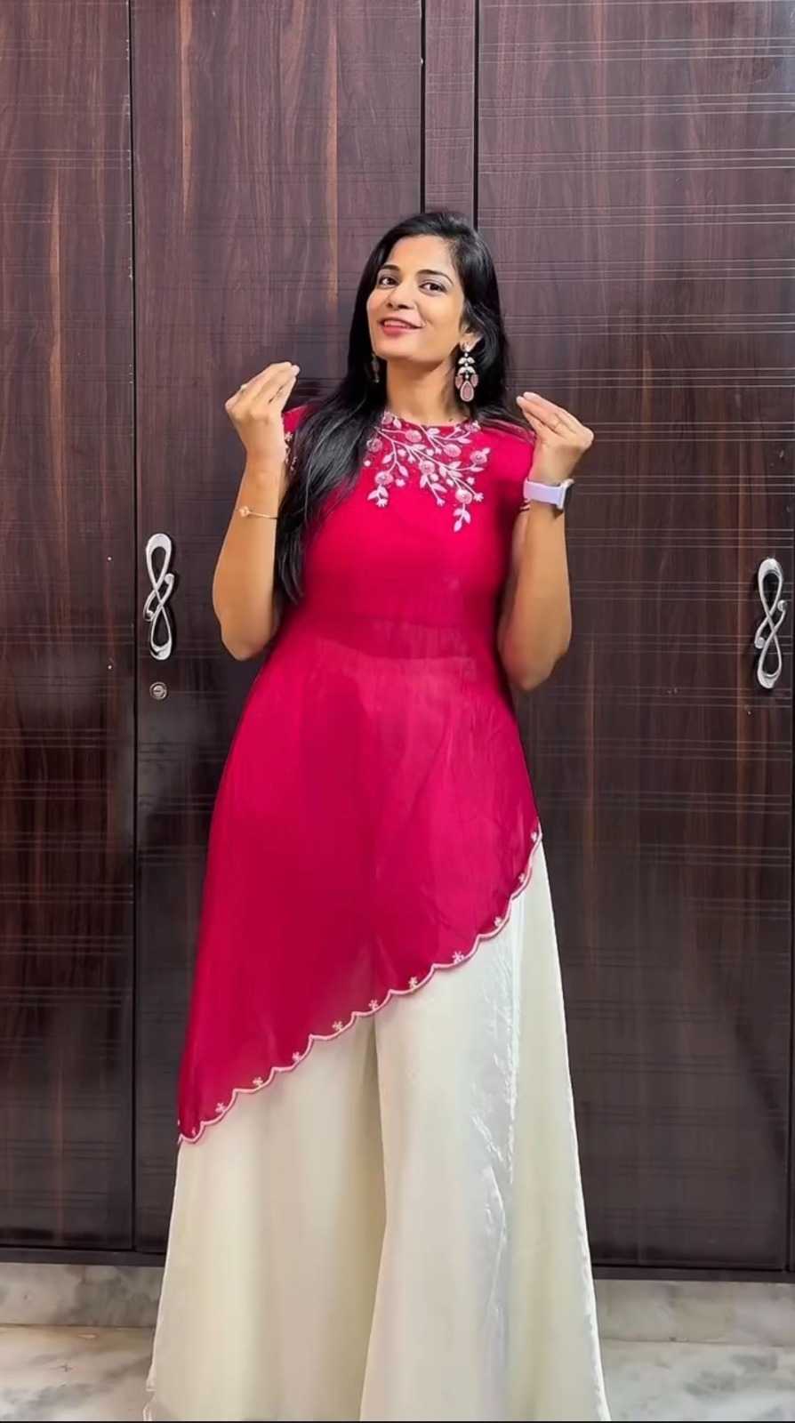 Purvi Fendy Designer Kurti in Ivory