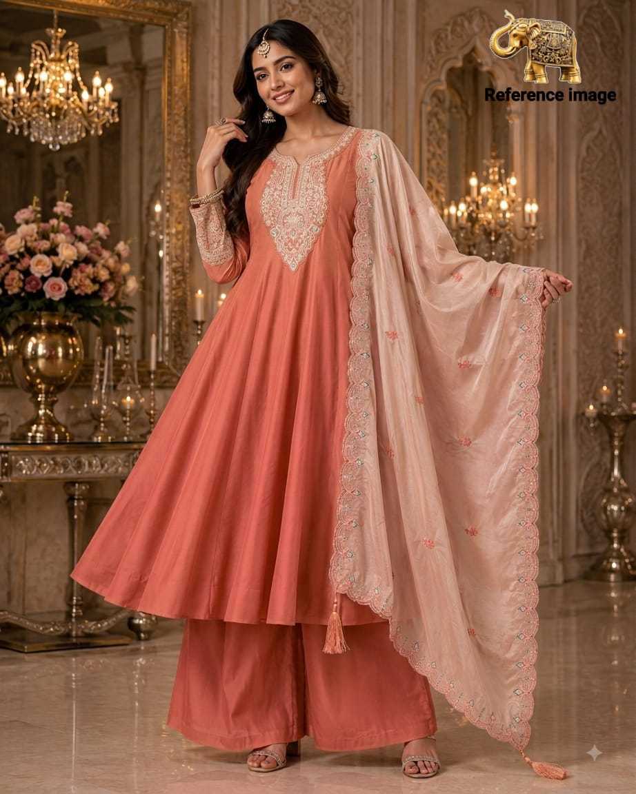 Malvika Heavy Roman Silk Sharara Salwar Suit