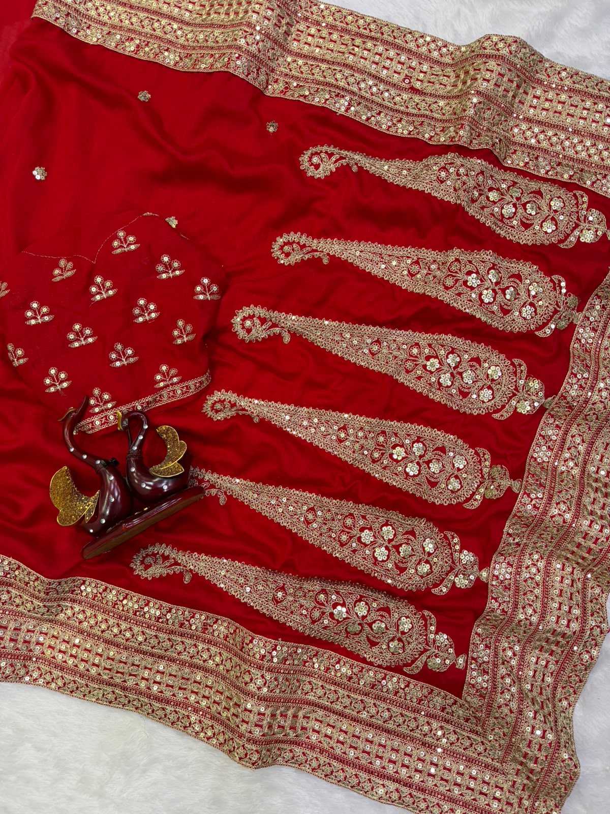 Vichitra Silk Party Wear Saree