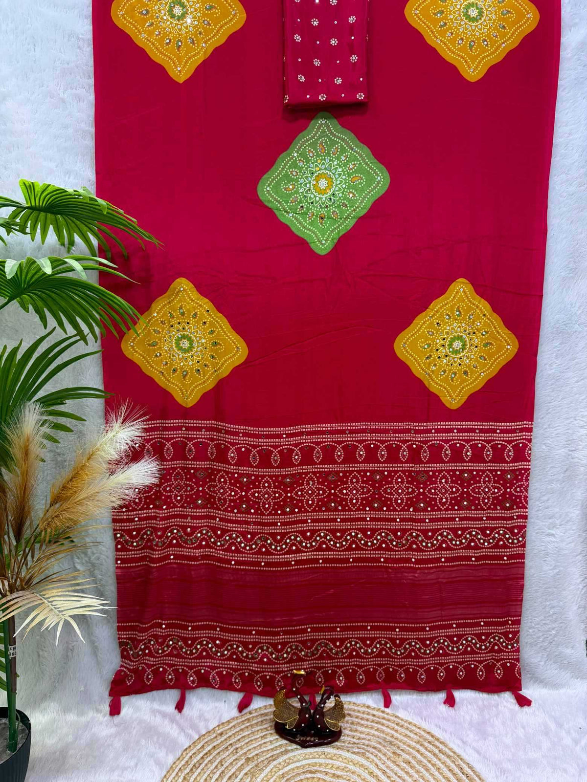 Satin Printed Saree