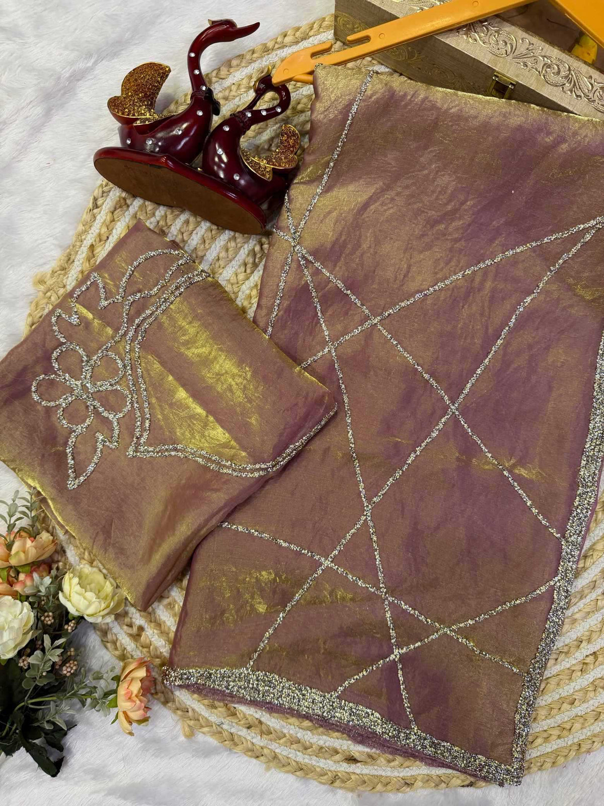 Space Silk Party Wear Saree