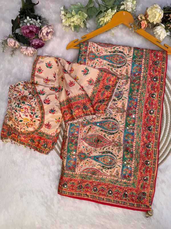 Soft Chinon Printed Saree