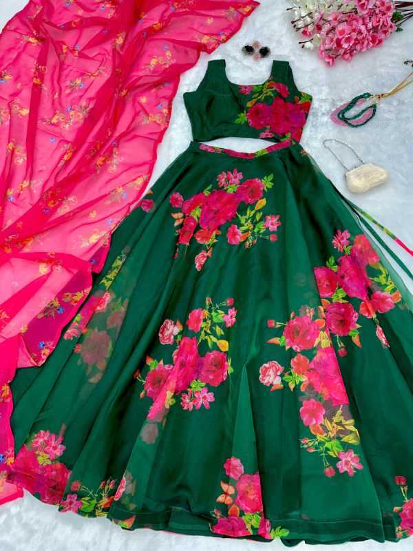 Organza Designer Lehenga