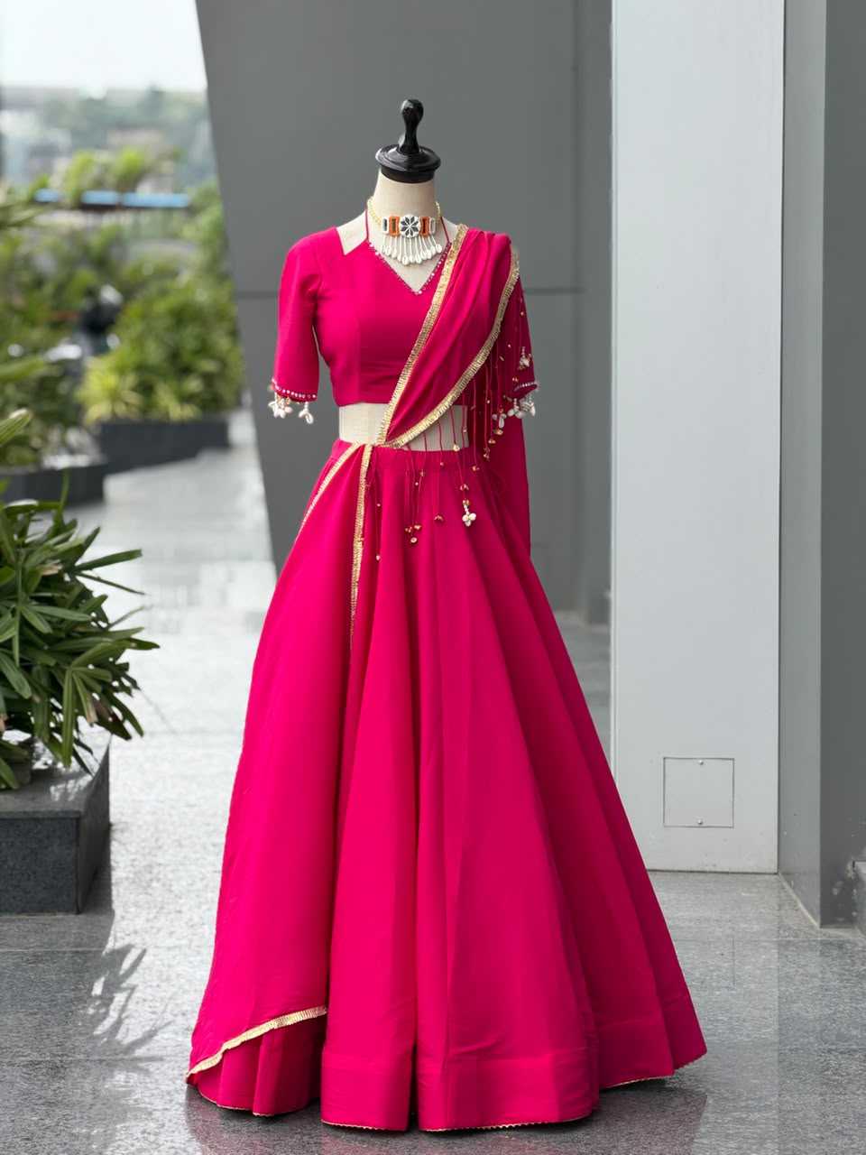 Heavy Roman Silk Designer Lehenga 351