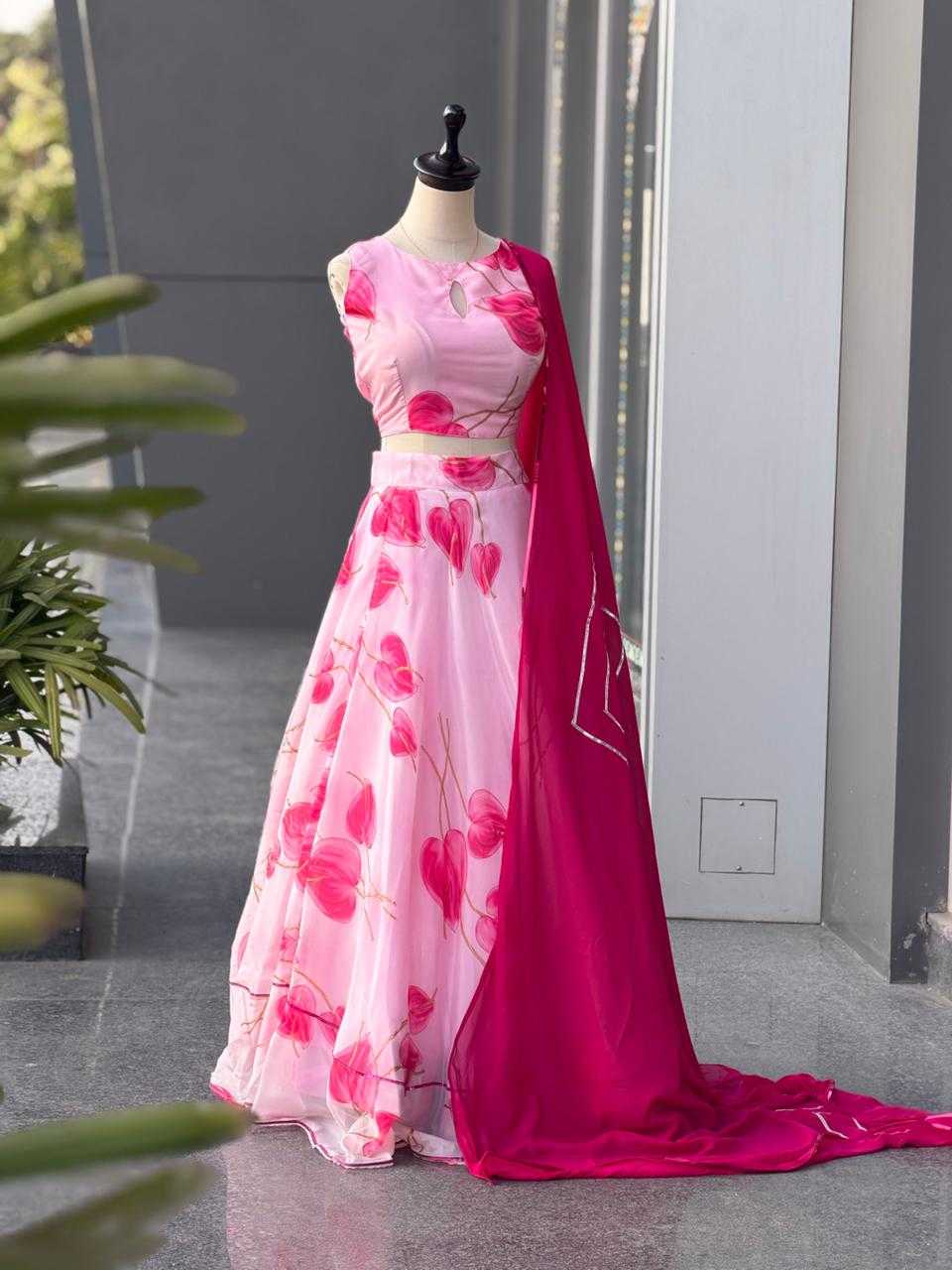 Organza Silk Designer Lehenga