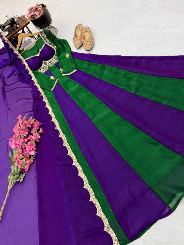 Fendy Embroidery Gown 10025
