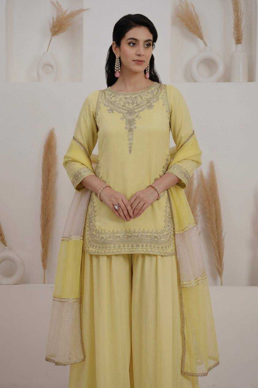 Crepe Embroidery Suit
