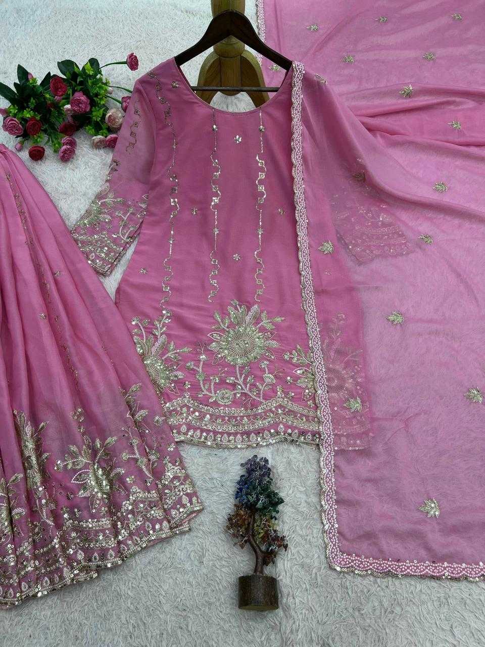 Heavy Silk Embroidered Kurti
